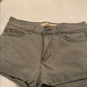 Hollister light green Jean shorts